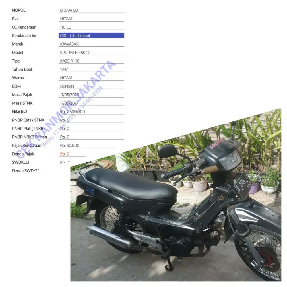 Jual kawasaki kaze r murah
