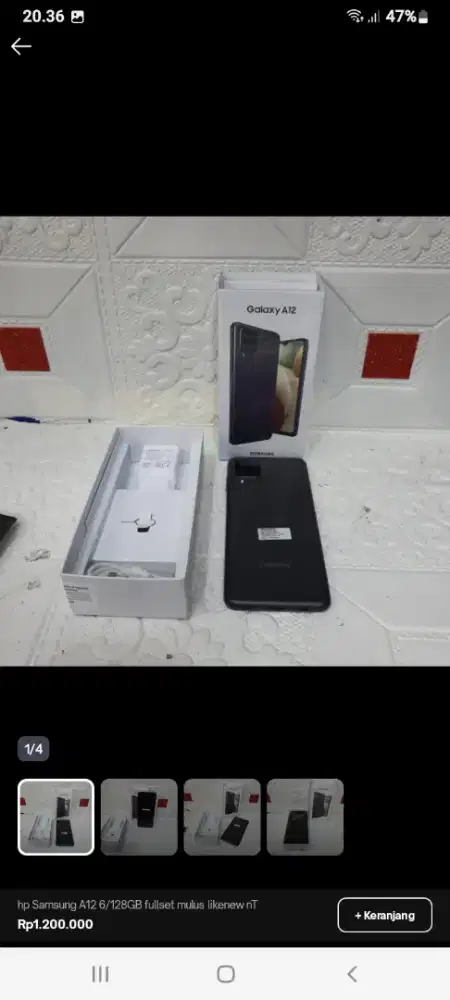 Samsung a12  / 2021ram 4 internal 128