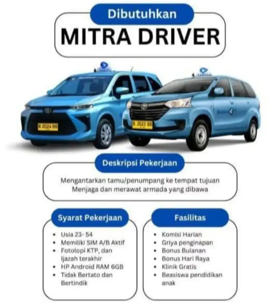 Lowongan driver, supir