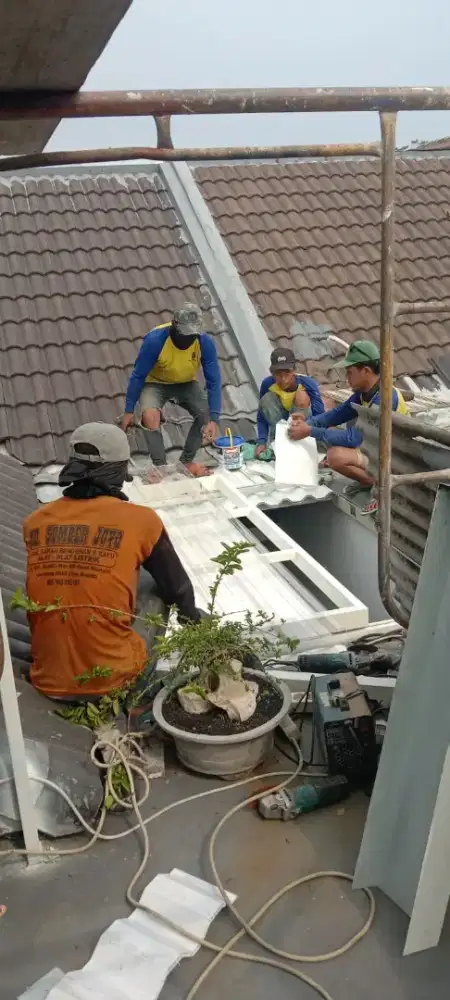 Kanopi Rooftop Spandek Upvc