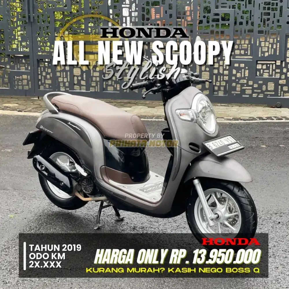 DP 100 Ribuan HONDA SCOOPY STYLISH 2019