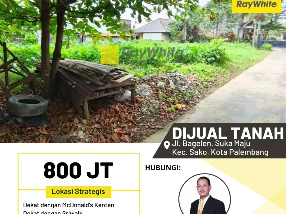 DIJUAL TANAH STRATEGIS LOKASI PINGGIR JALAN SIAP BANGUN