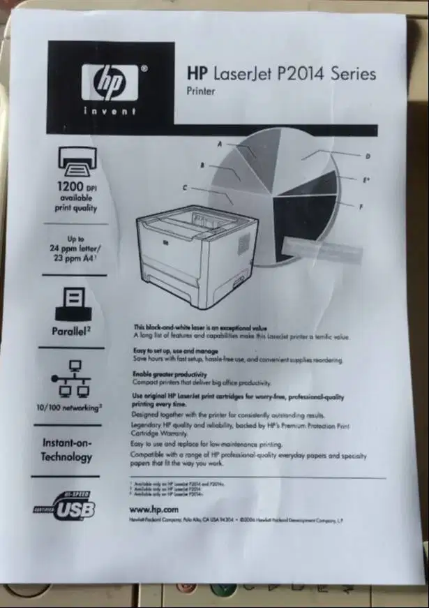 printer Hp laserjet P2014