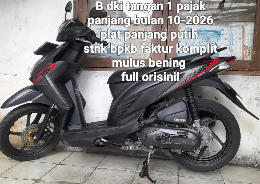 Honda vario 110 LED 2017 cbs combi break cw asli abu2 B dki tangan 1