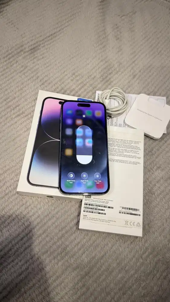 Dijual Iphone 14 Pro 128GB Deep Purple Resmi Ibox Mulus Lengkap
