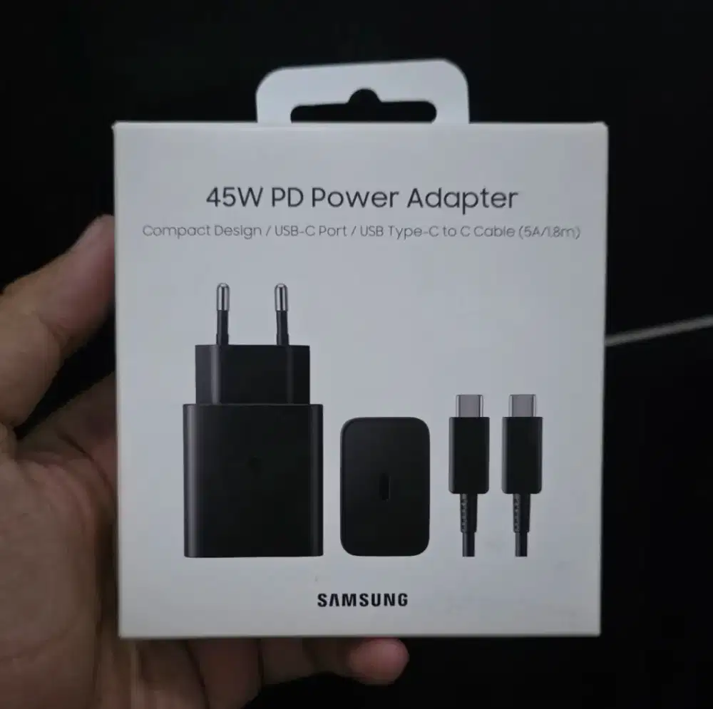 Kepala Charger Samsung 45 Watt + Kabel Original 100%