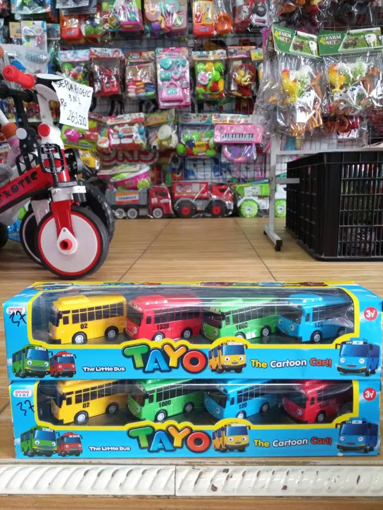 mainan anak tayo pullback isi 4