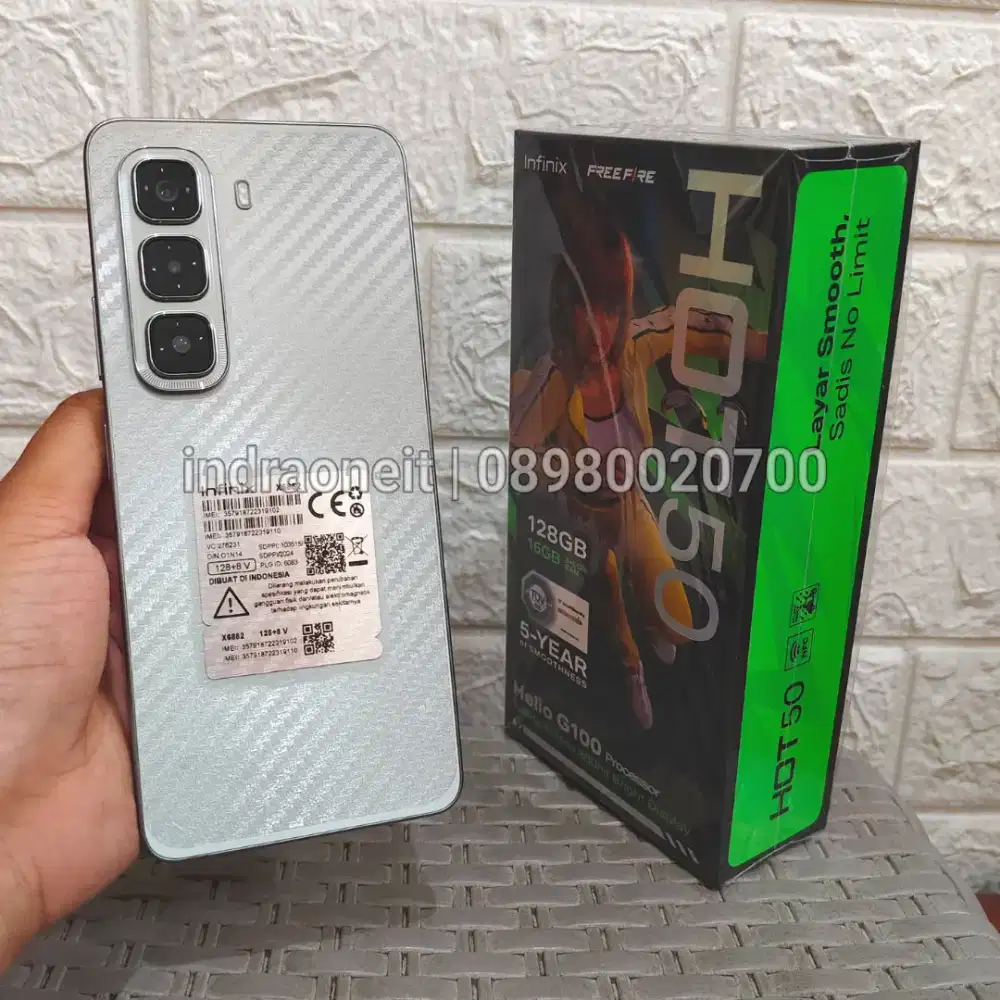 Infinix Hot 50 4G 8/128 Mulus Fullset Original Garansi Maret 2026
