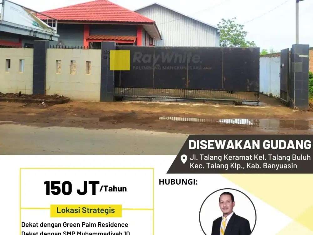 DISEWAKAN 1 UNIT GUDANG SERBA GUNA