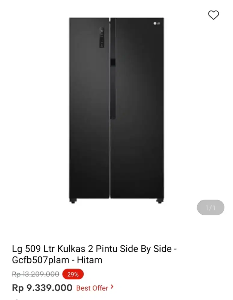 KULKAS SBS LG 509LTR GCFB507PLAM