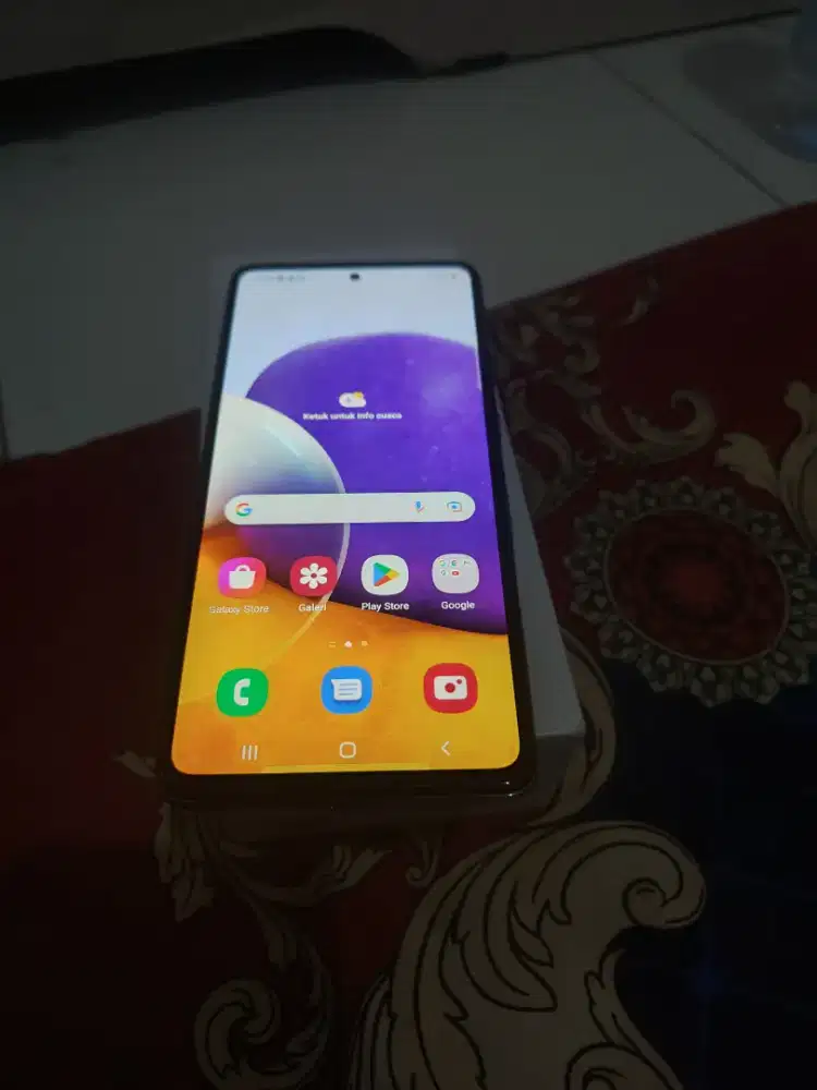 Samsung a72 128gb ungu fulset original