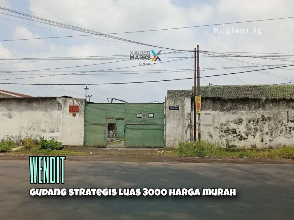 Gudang strategis di poros jalan industri wendit, Pakis harga murah
