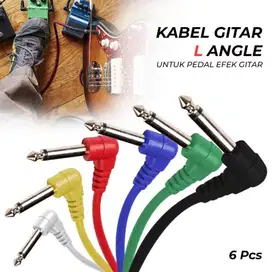 Kabel Gitar L Angle Untuk Pedal Efek Guitar 6 pcs Set 6pcs 6 Buah