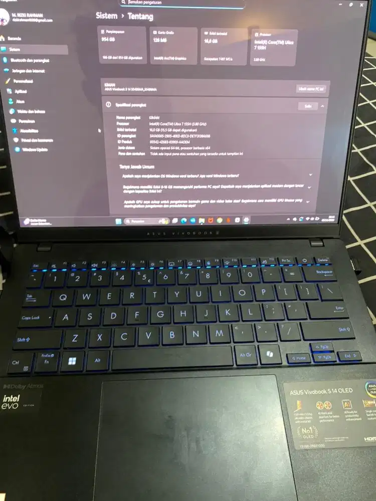 (Core Ultra 7) ASUS VIVOBOOK S14 OLED 16/1TB