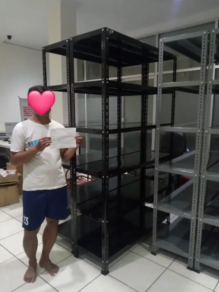 Rak besi rak siku rak perlengkapan rumah tangga