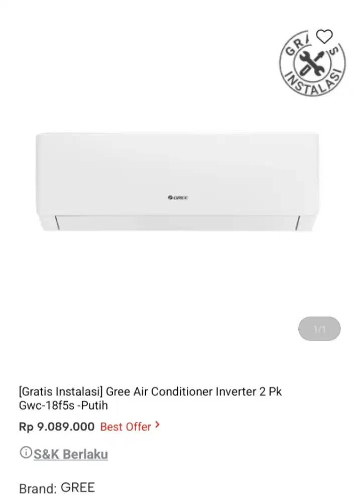 PROMO KREDIT GREE AC INVERTER 2PK