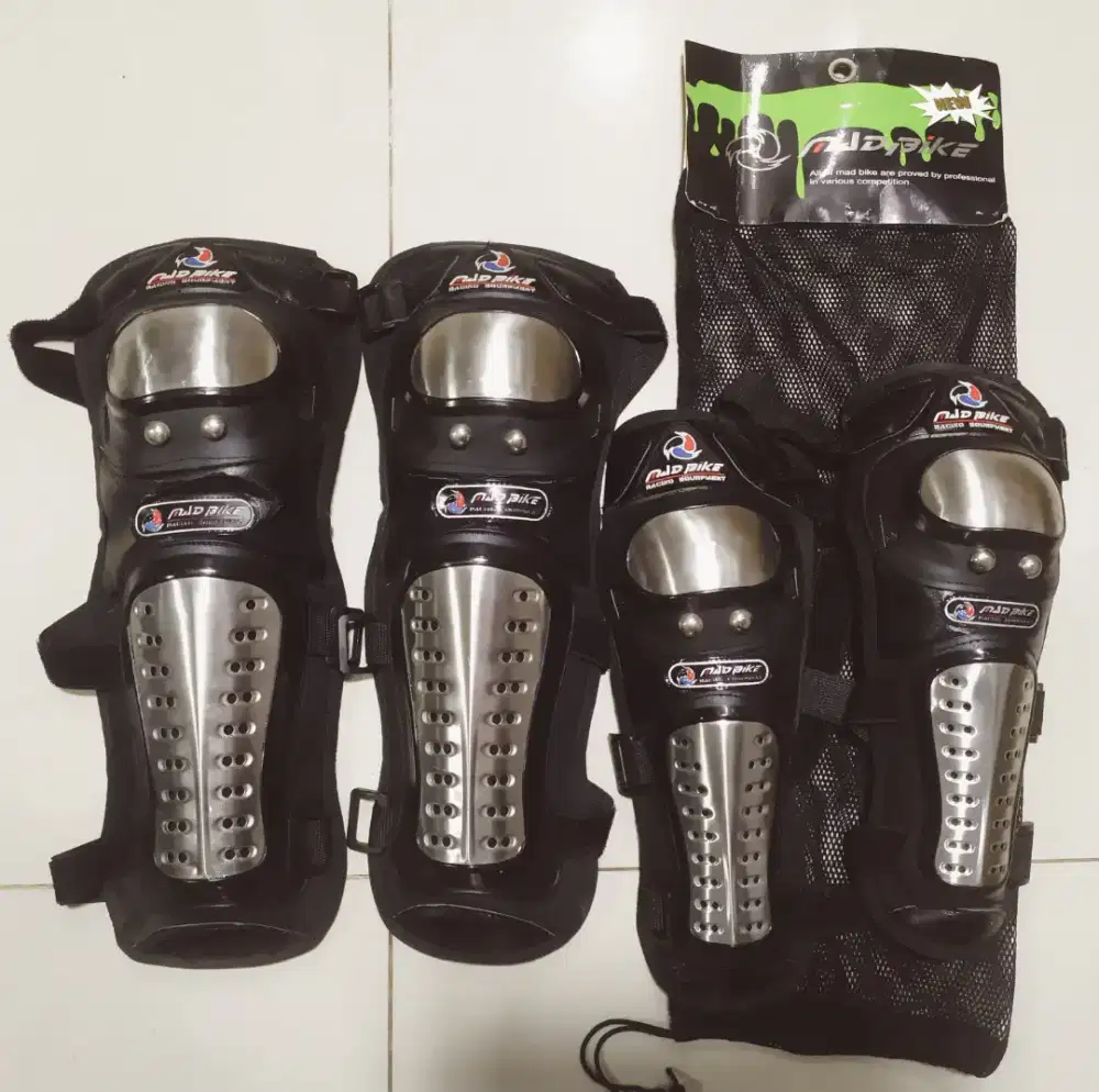 Jual knee dan elbow guard protector mad bike jarang pakai kondisi baik