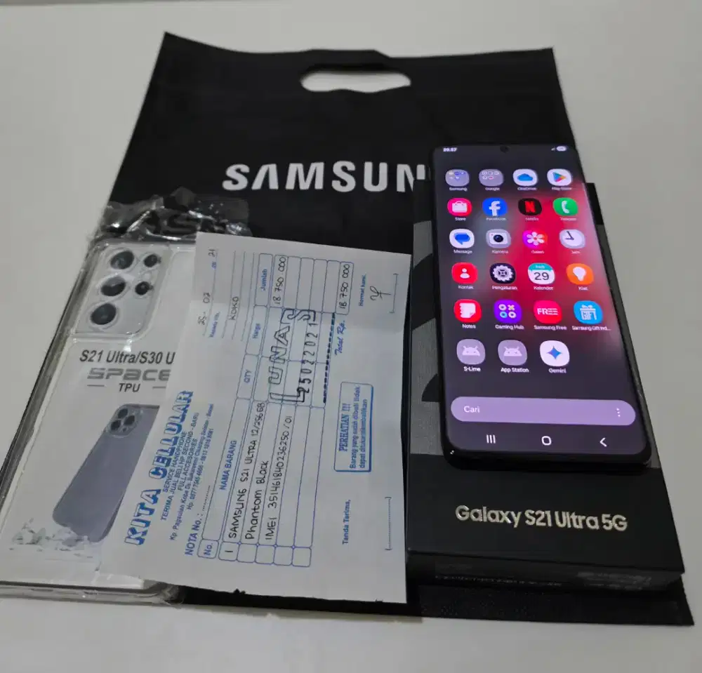 Samsung S21 Ultra 5G fulset original Sein