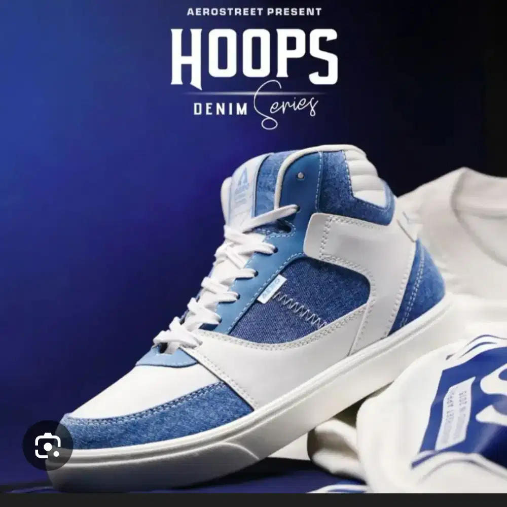 sepatu aerostreet Hoops denim