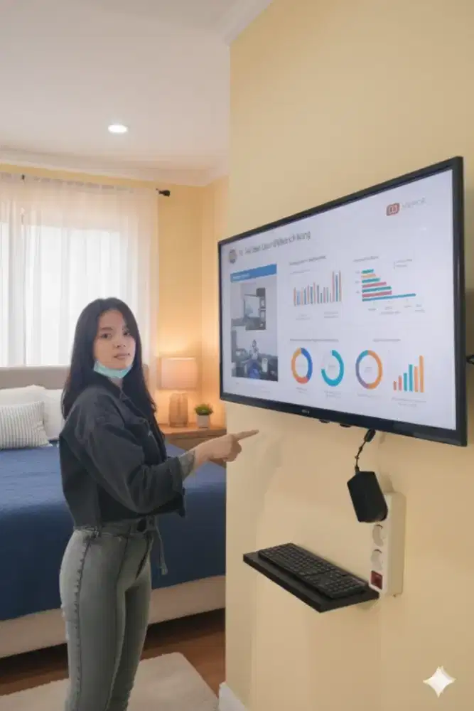 pasang & jual bracket buat gantungan tv led lcd di tembok rapih nyaman