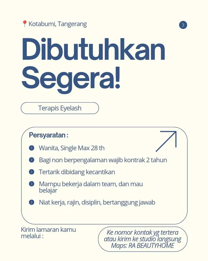 Lowongan Terapis Eyelash