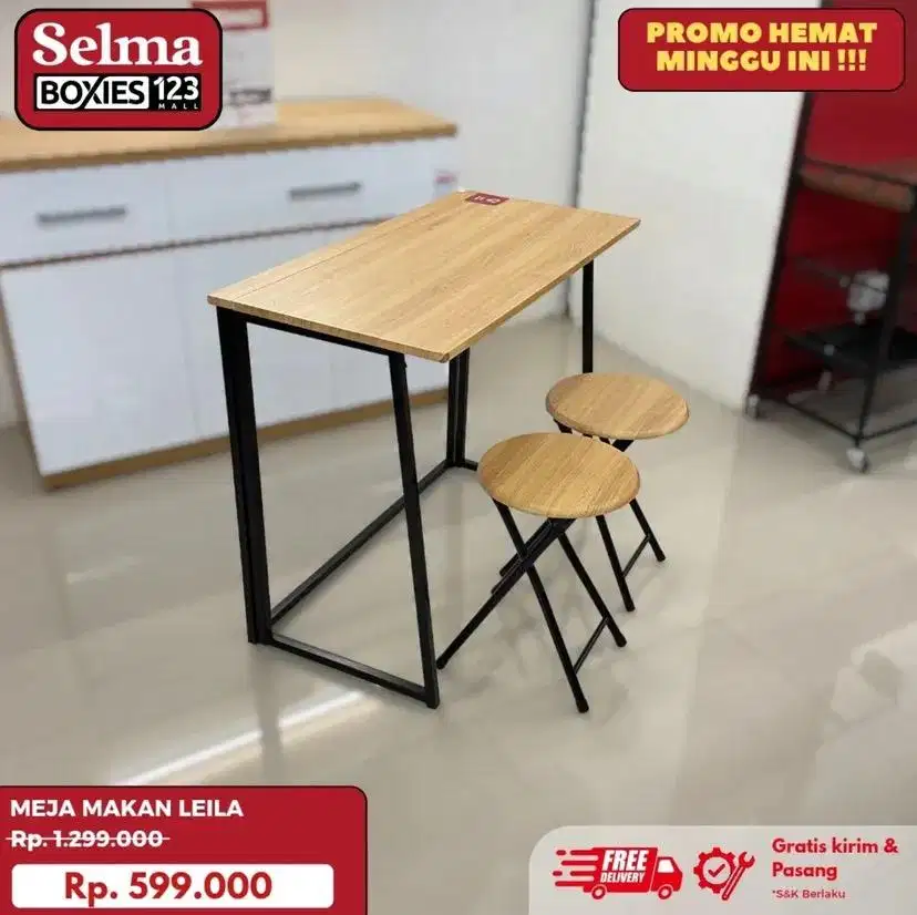 Meja lipat multifungsi