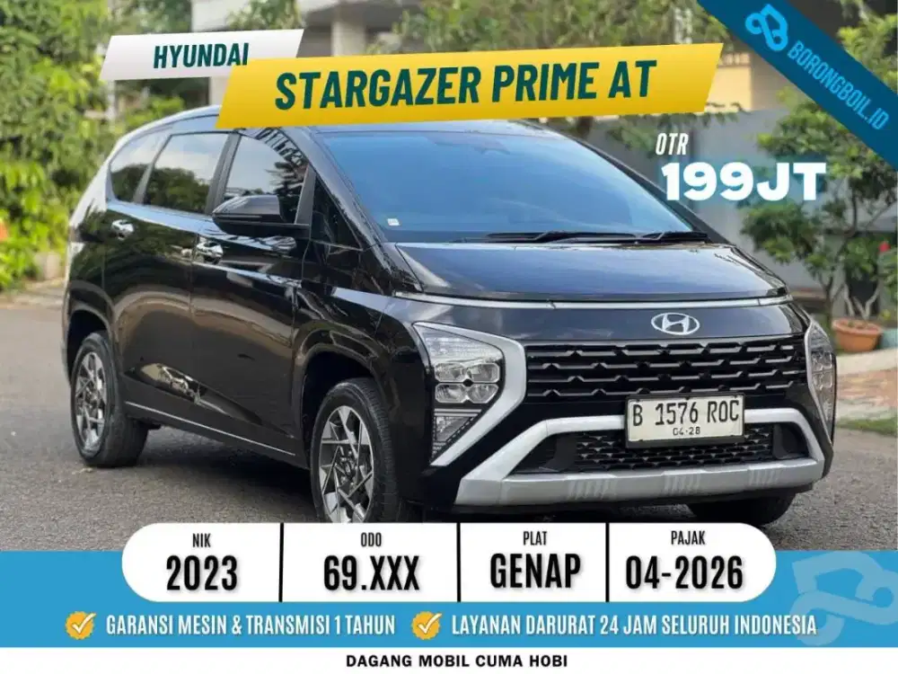 Hyundai stargazer Prime Captain Seat A/T Matic 2023 Hitam