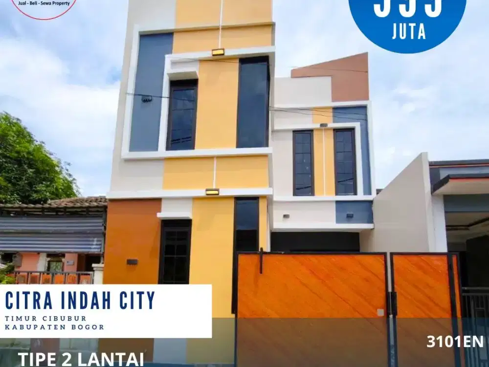 Dijual rumah 2 lantai dicitra indah city rumah siap huni full renovasi