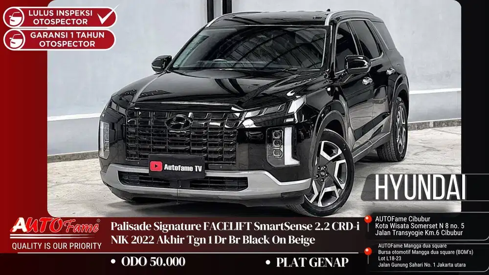 Hyundai Palisade Signature FACELIFT SmartSense 2.2 CRD-i NIK 2022 Akhi