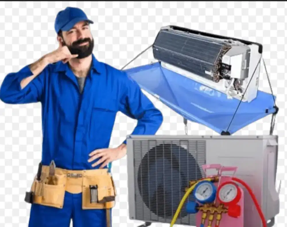 Jasa Service AC, Bongkar pasang AC, Service mesin cuci & Kulkas.