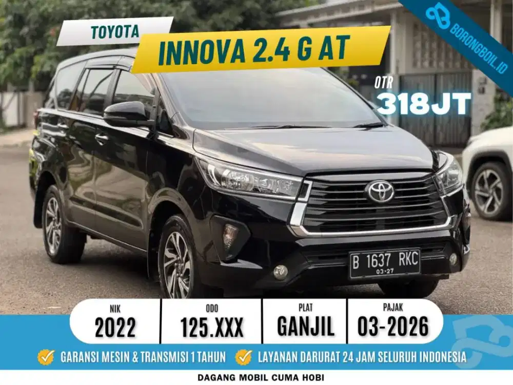 Toyota Kijang Innova 2.4 Diesel A/T Matic 2022 Hitam