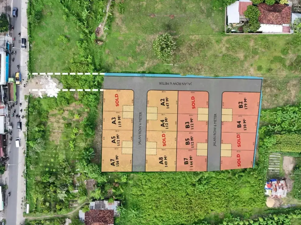 Tanah Jogja Pinggir Jalan Raya 5 Menit Terminal Giwangan