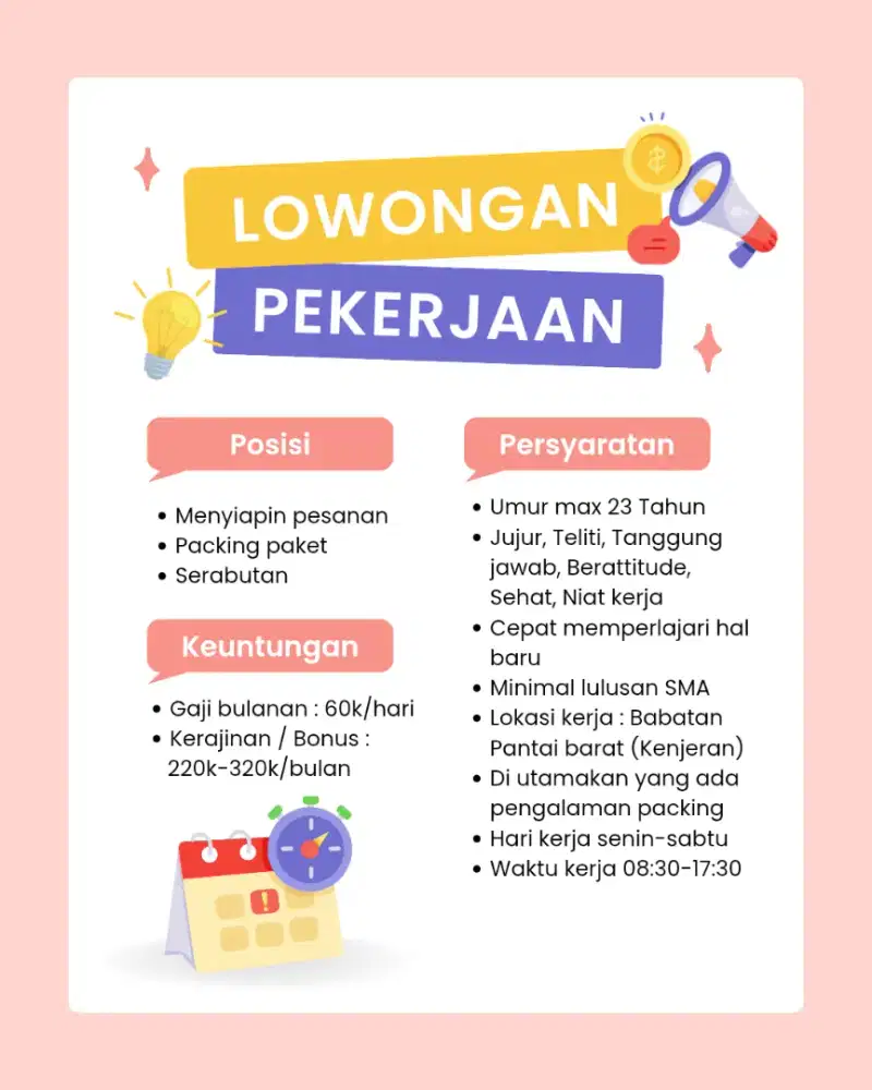 Buka Loker sebagai Packer olshop packing paket serabutan wanita cewek