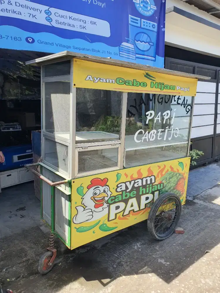 Gerobak jualan alumunium