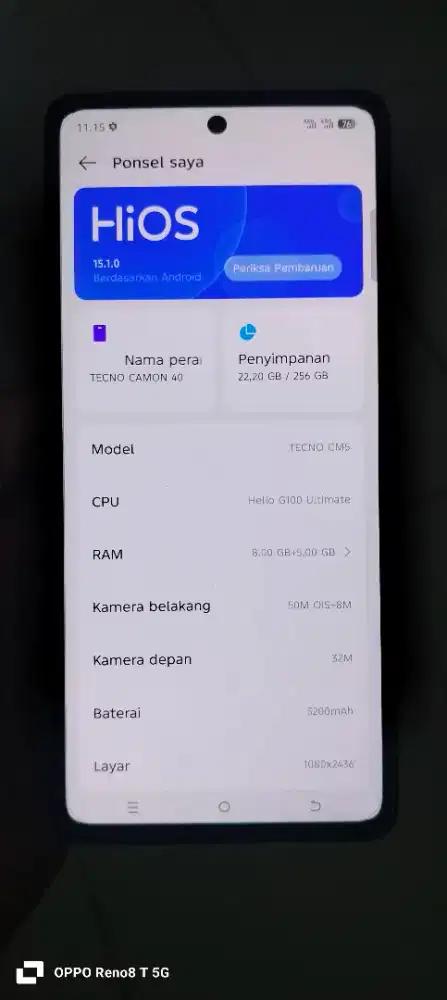 Tecno CAMON 40 (Emerald glow green)