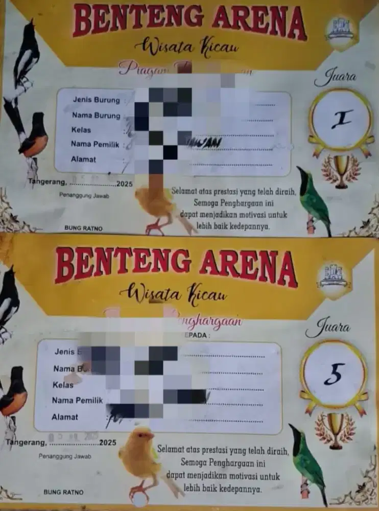 Murai Batu Prestasian ring double APBN kaki hitam