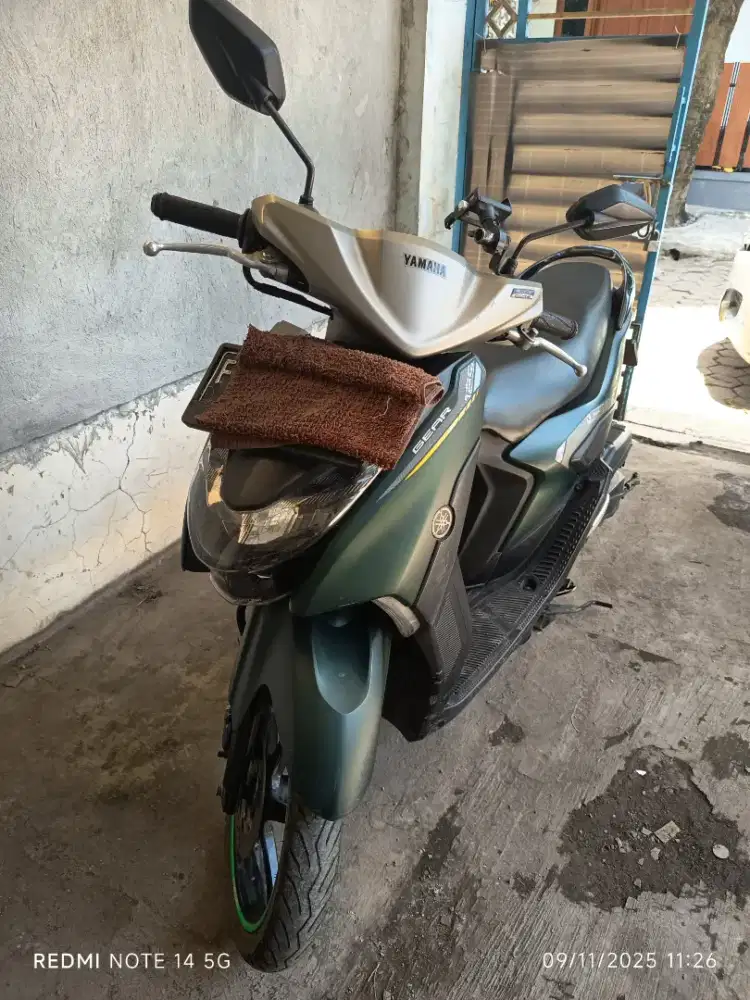 Yamaha mio gear. Warna hijau. Tahun 2022.