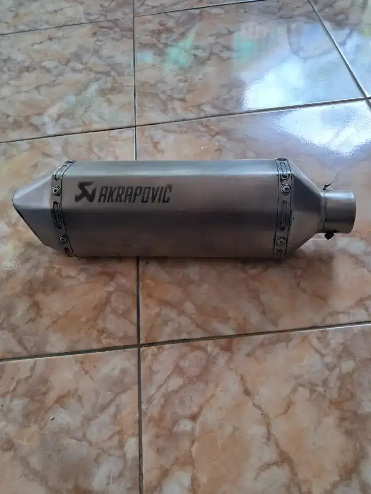 Slincer motor 250cc AKRAPOVIC TITAN ORI