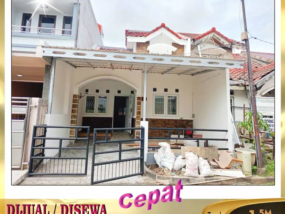 DIJUAL/DISEWA CEPAT RUMAH 1¼ Lantai Di Modern Land Pulau Dewa Kota Tangerang