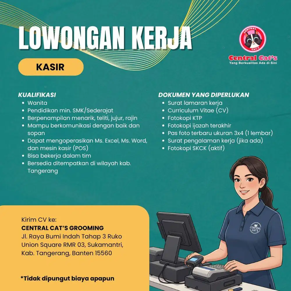 LOWONGAN KERJA KASIR