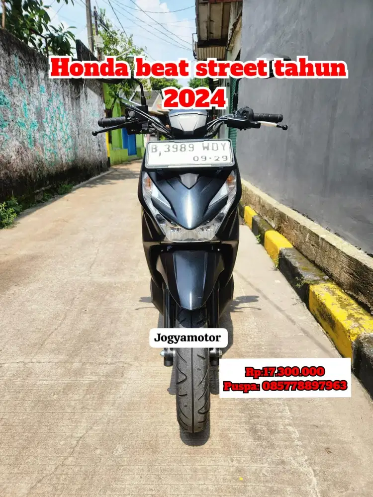 Honda beat street tahun 2024 cash credit