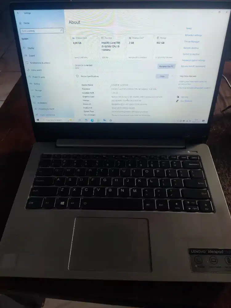 Lenovo Ideapad 330s-14ikb Core i5-8250U