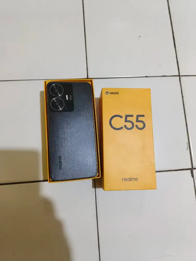 DI JUAL HP REALME C55 RAM6/128, KONDISI LENGKAP SANGAT MULUS 99%