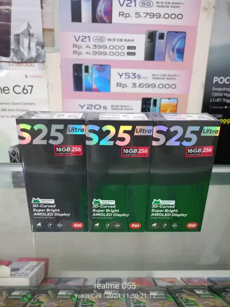 Itel S25 Ultra 8+8/256 GB Layar Curved AMOLED 50 MP Garansi Resmi