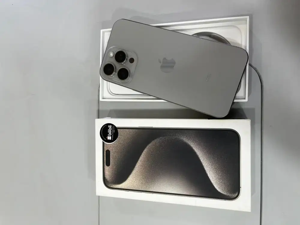 Iphone 15 promax 256gb natural ibox original fullset second