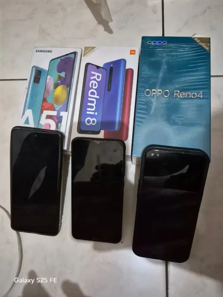 Jual samsung A51,Oppo reno4,Xiaomi redmi 8