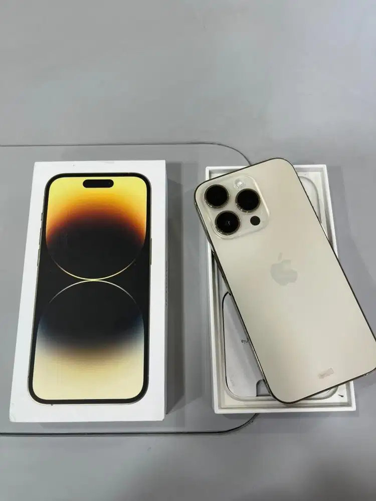 Iphone 14 pro 256gb gold ibox original fullset second
