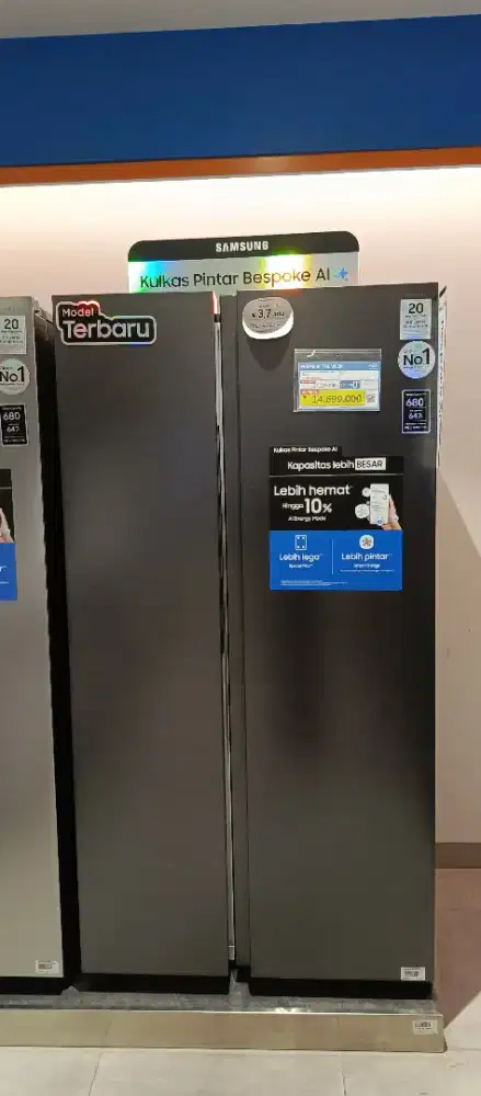 Samsung SBS 680L Black, Kulkas Premium Cicilan 0% di Revo Town Bekasi