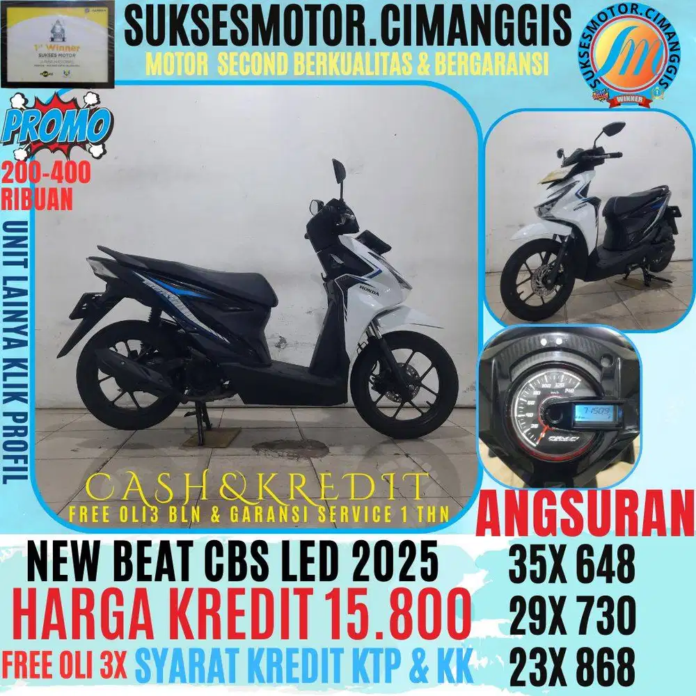 NEW BEAT CBS LED CASHBACK UPTO 700 RIBUAN FREE OLI 3 BLN