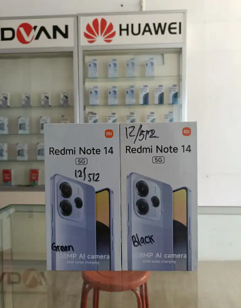 Redmi Note 14 5G (12/512) GB Baru Resmi⁴